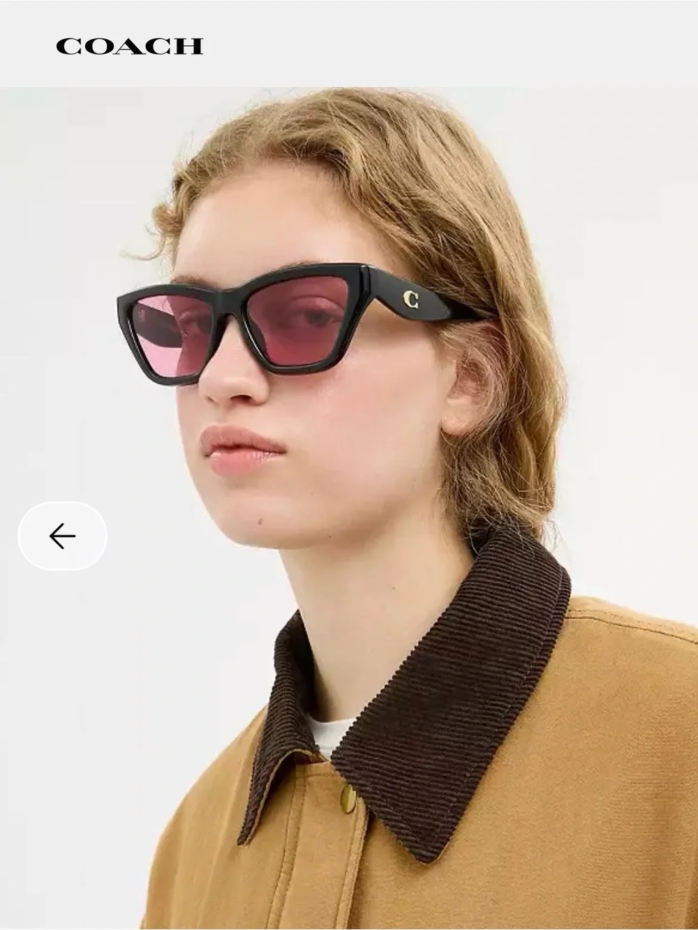 Coach C Hardware Cat Eye Sunglasses